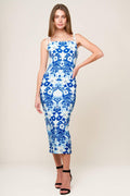 IN THE COUNTRYSIDE WOVEN MIDI DRESS Flying Tomato