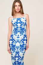 IN THE COUNTRYSIDE WOVEN MIDI DRESS Flying Tomato
