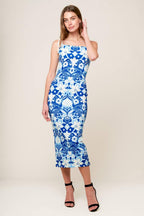 IN THE COUNTRYSIDE WOVEN MIDI DRESS Flying Tomato