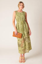 IN MY FREE TIME WOVEN LACE MIDI DRESS Flying Tomato