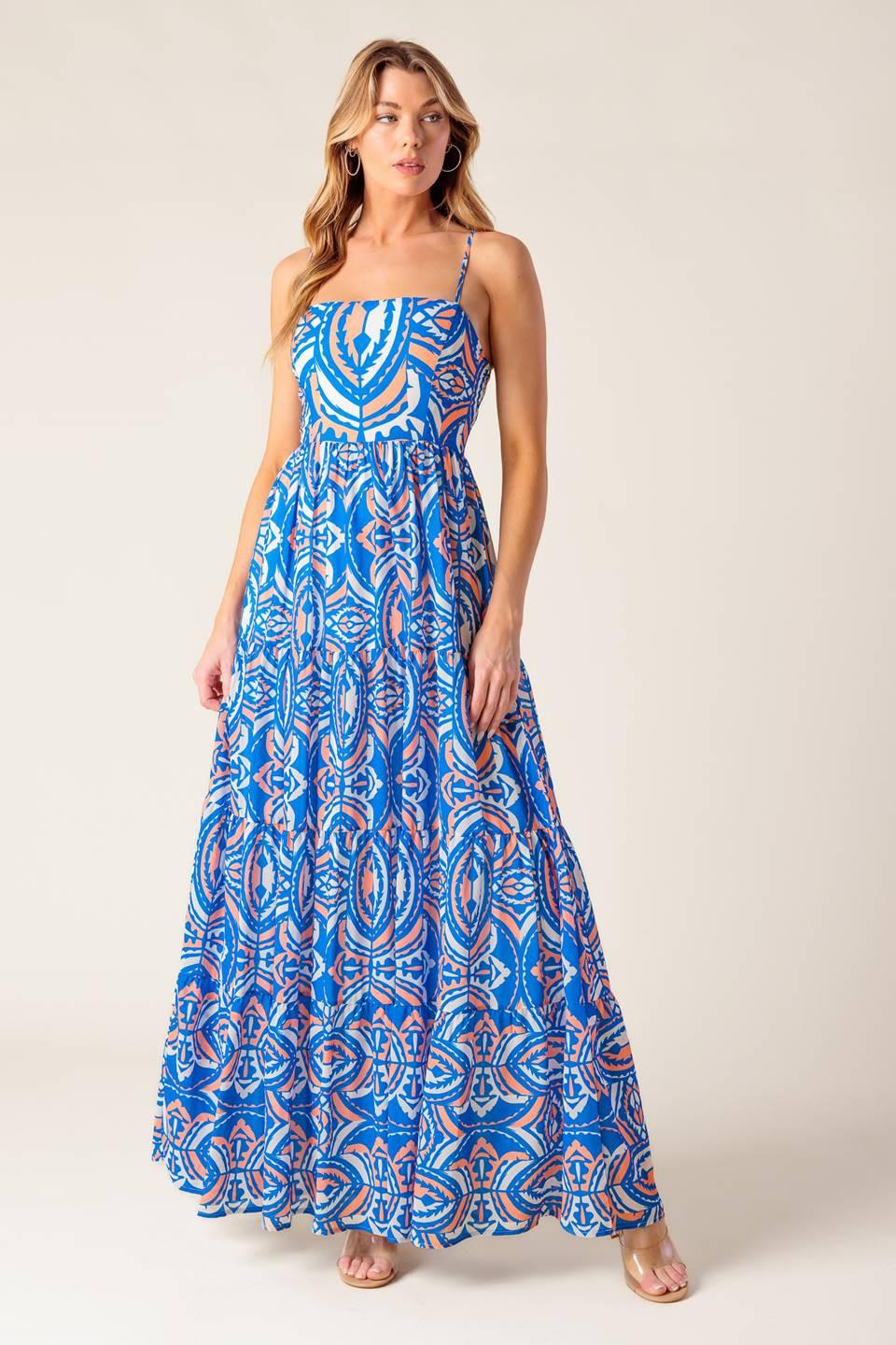 LAKESIDE PICNIC WOVEN MAXI DRESS Flying Tomato