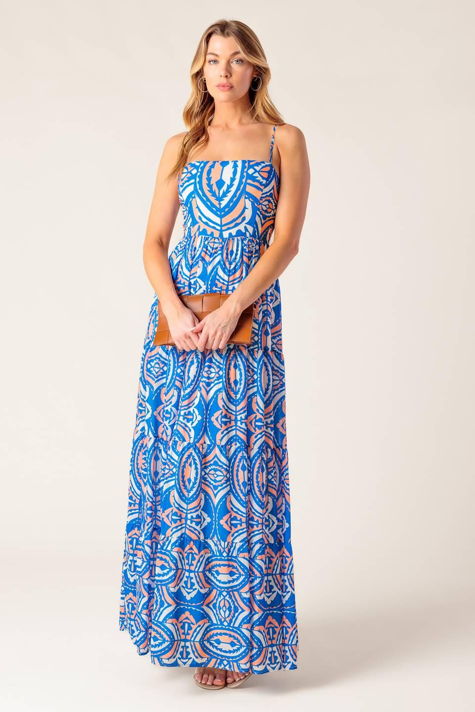 LAKESIDE PICNIC WOVEN MAXI DRESS Flying Tomato