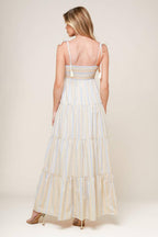 WAVES OF LIFT WOVEN MAXI DRESS Flying Tomato