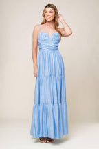 MOMENT MAKER WOVEN MAXI DRESS Flying Tomato