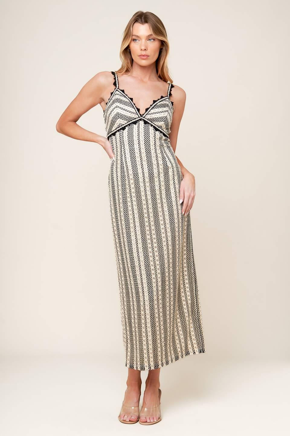 TAKE ME AWAY CROCHET LACE MIDI DRESS Flying Tomato
