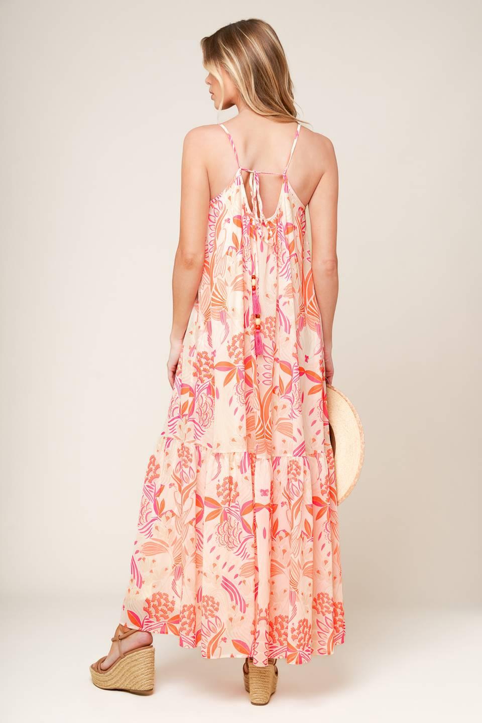 LAUREN SECRET GARDEN WOVEN MAXI DRESS Flying Tomato