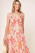 LAUREN SECRET GARDEN WOVEN MAXI DRESS Flying Tomato