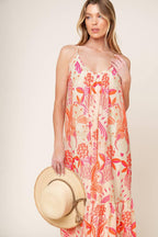 LAUREN SECRET GARDEN WOVEN MAXI DRESS Flying Tomato