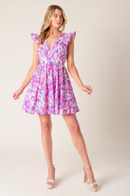 BETTER WITHOUT YOU WOVEN MINI DRESS Flying Tomato