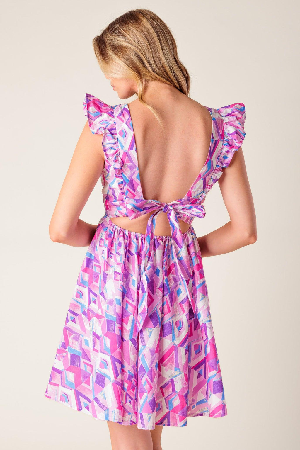 BETTER WITHOUT YOU WOVEN MINI DRESS Flying Tomato
