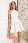 PALM PICNIC WOVEN MINI DRESS Flying Tomato