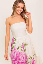 CAUGHT IN THE BREEZE FLORAL WOVEN MAXI DRESS Flying Tomato
