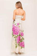 CAUGHT IN THE BREEZE FLORAL WOVEN MAXI DRESS Flying Tomato