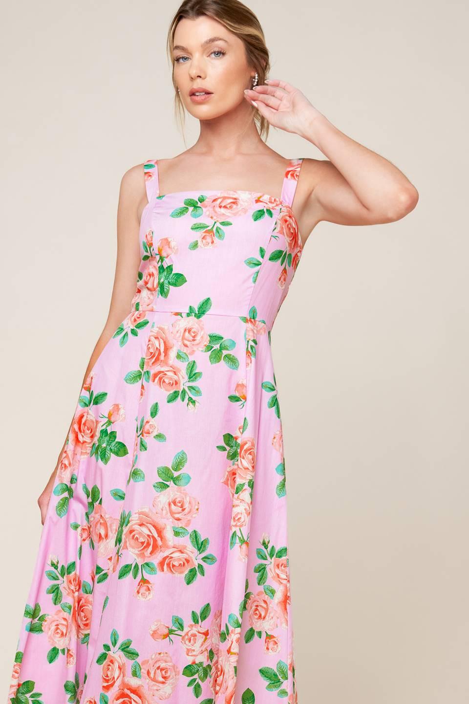 TIME FOR TEAM WOVEN MIDI DRESS Flying Tomato