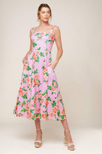 TIME FOR TEAM WOVEN MIDI DRESS Flying Tomato