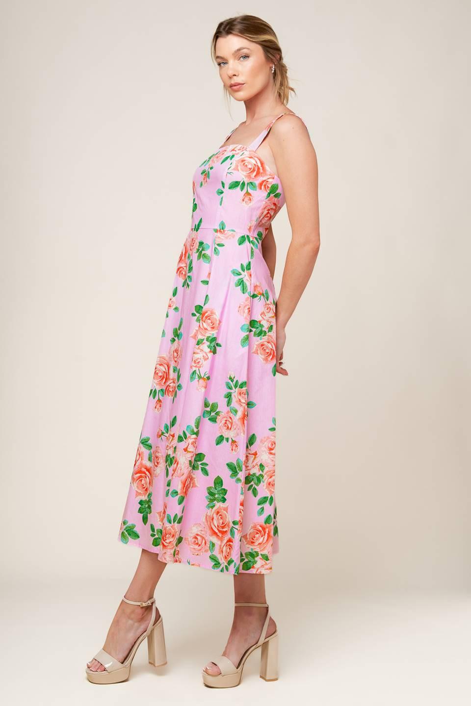 TIME FOR TEAM WOVEN MIDI DRESS Flying Tomato