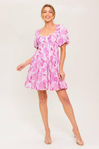 MEADOW RHYTHM WOVEN EYELET MINI DRESS Flying Tomato
