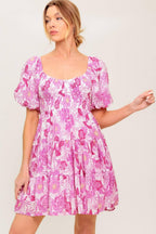 MEADOW RHYTHM WOVEN EYELET MINI DRESS Flying Tomato