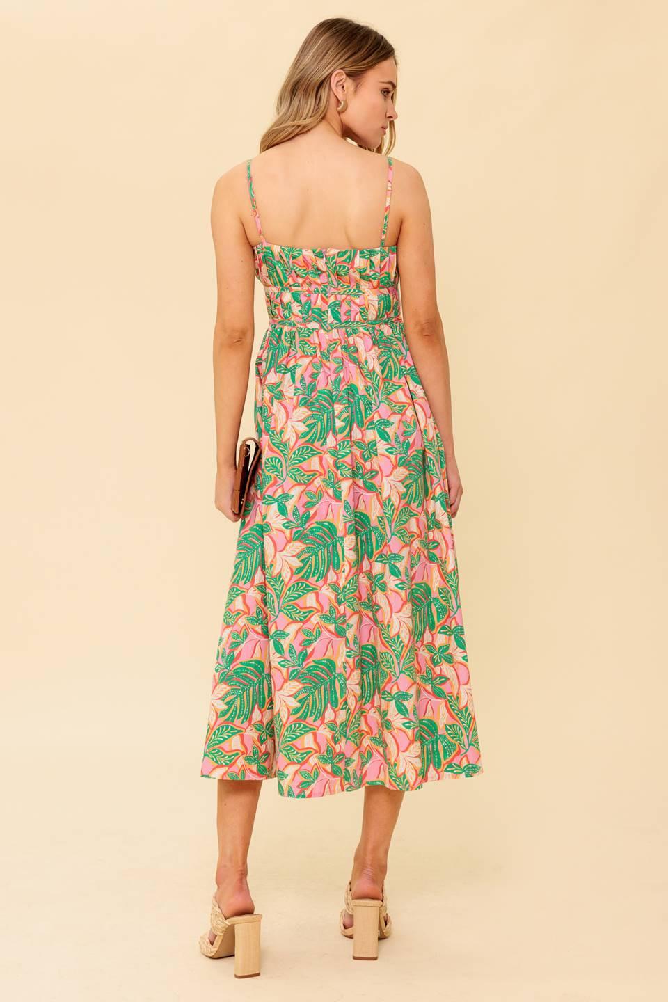 STORYTELLING WOVEN MIDI DRESS Flying Tomato