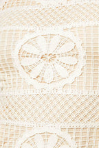 PRETTIEST ENERGY CREAM LACE MIDI DRESS Flying Tomato
