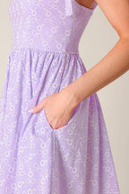 NIGHT TO REMEMBER LAVENDER WOVEN MINI DRESS Flying Tomato