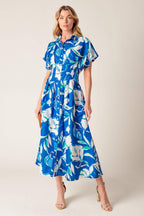 LOCAL ART SHOW WOVEN MIDI DRESS Flying Tomato
