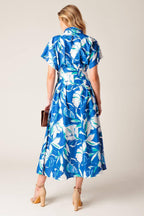 LOCAL ART SHOW WOVEN MIDI DRESS Flying Tomato