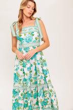 WRITTEN IN THE SKY WOVEN MIDI DRESS Flying Tomato