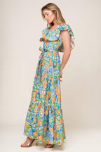 DELIGHTFUL GARDEN PARTY WOVEN MAXI DRESS Flying Tomato