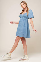 SOMETHING NICE WOVEN MINI DRESS Flying Tomato