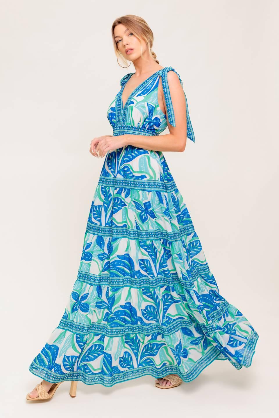 SHOW YOUR LOVE WOVEN MAXI DRESS Flying Tomato