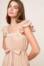 FROLIC THROUGH FIELDS WOVEN MIDI DRESS Flying Tomato