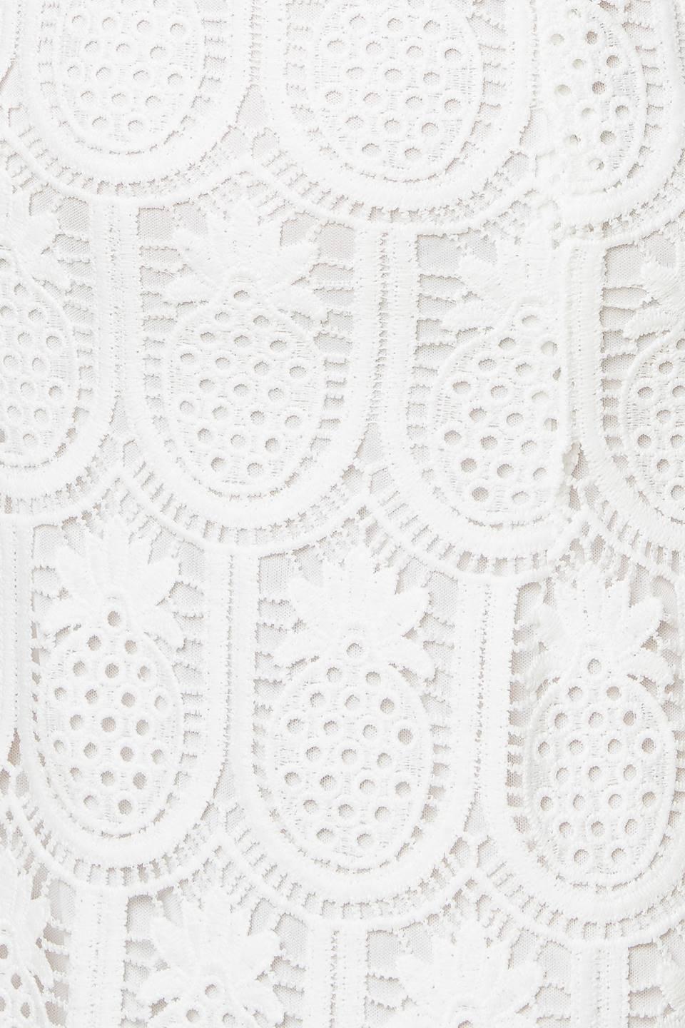 LOVING MENTALITY WHITE WOVEN LACE MIDI DRESS Flying Tomato