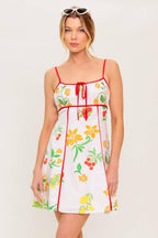 HEART OF GOLD WOVEN MINI DRESS Flying Tomato