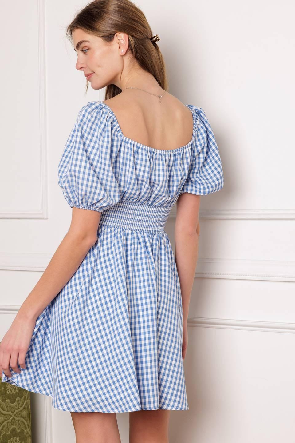 BREEZE THROUGH PARADISE WOVEN MINI DRESS Flying Tomato