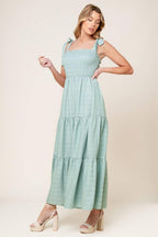HORIZONS AHEAD WOVEN MAXI DRESS Flying Tomato