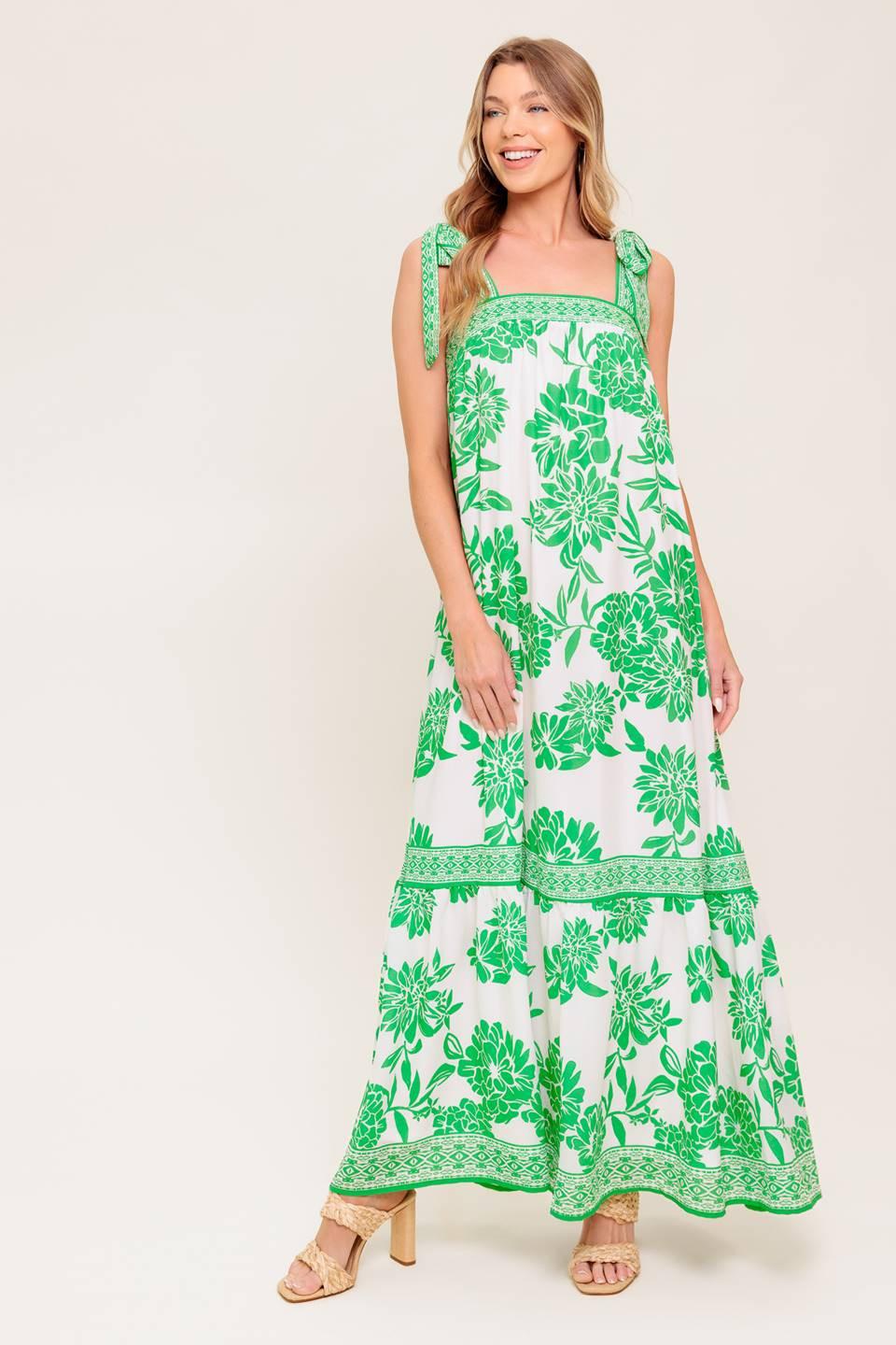 GARDEN TALES WOVEN MAXI DRESS Flying Tomato