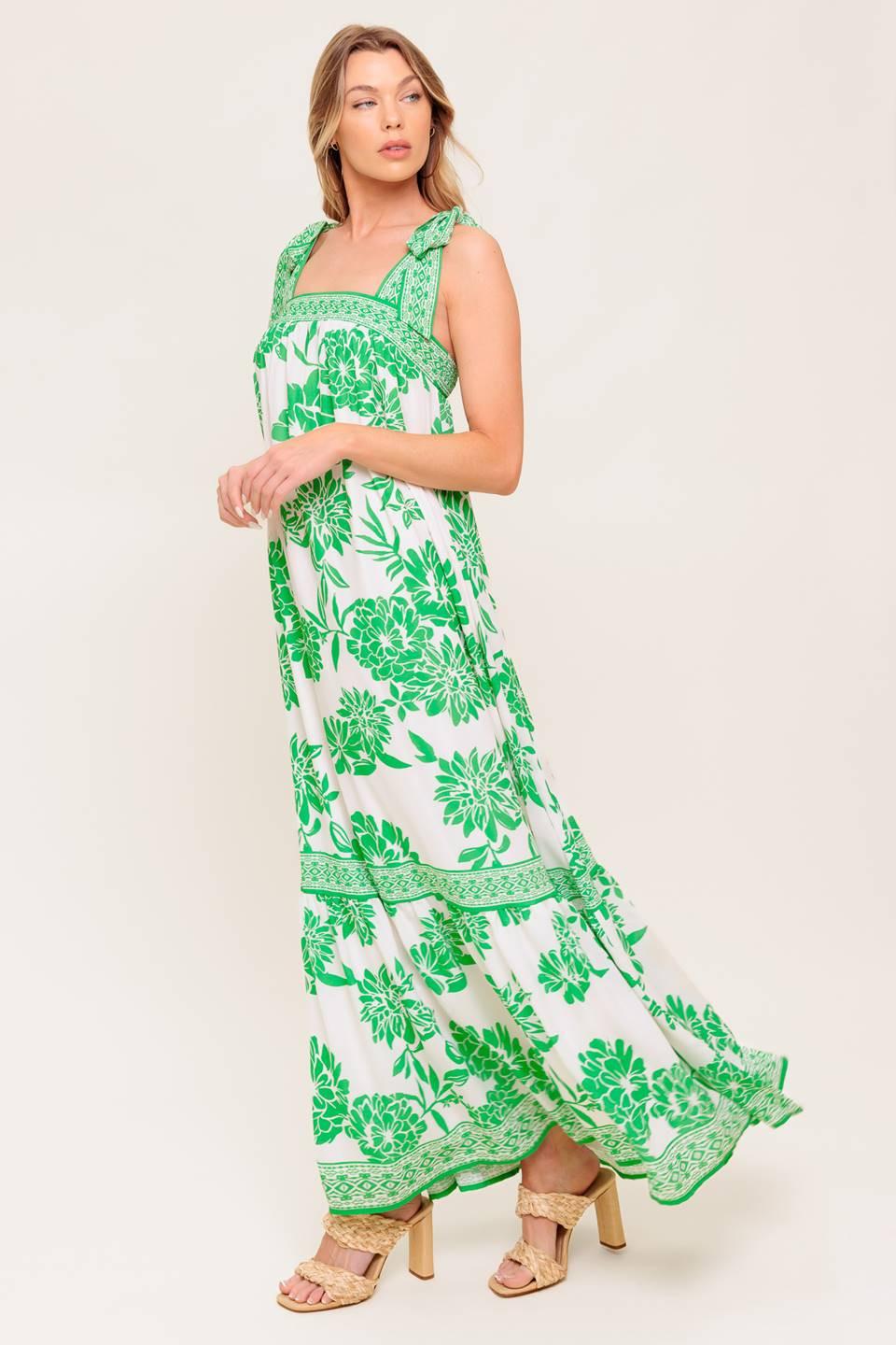 GARDEN TALES WOVEN MAXI DRESS Flying Tomato
