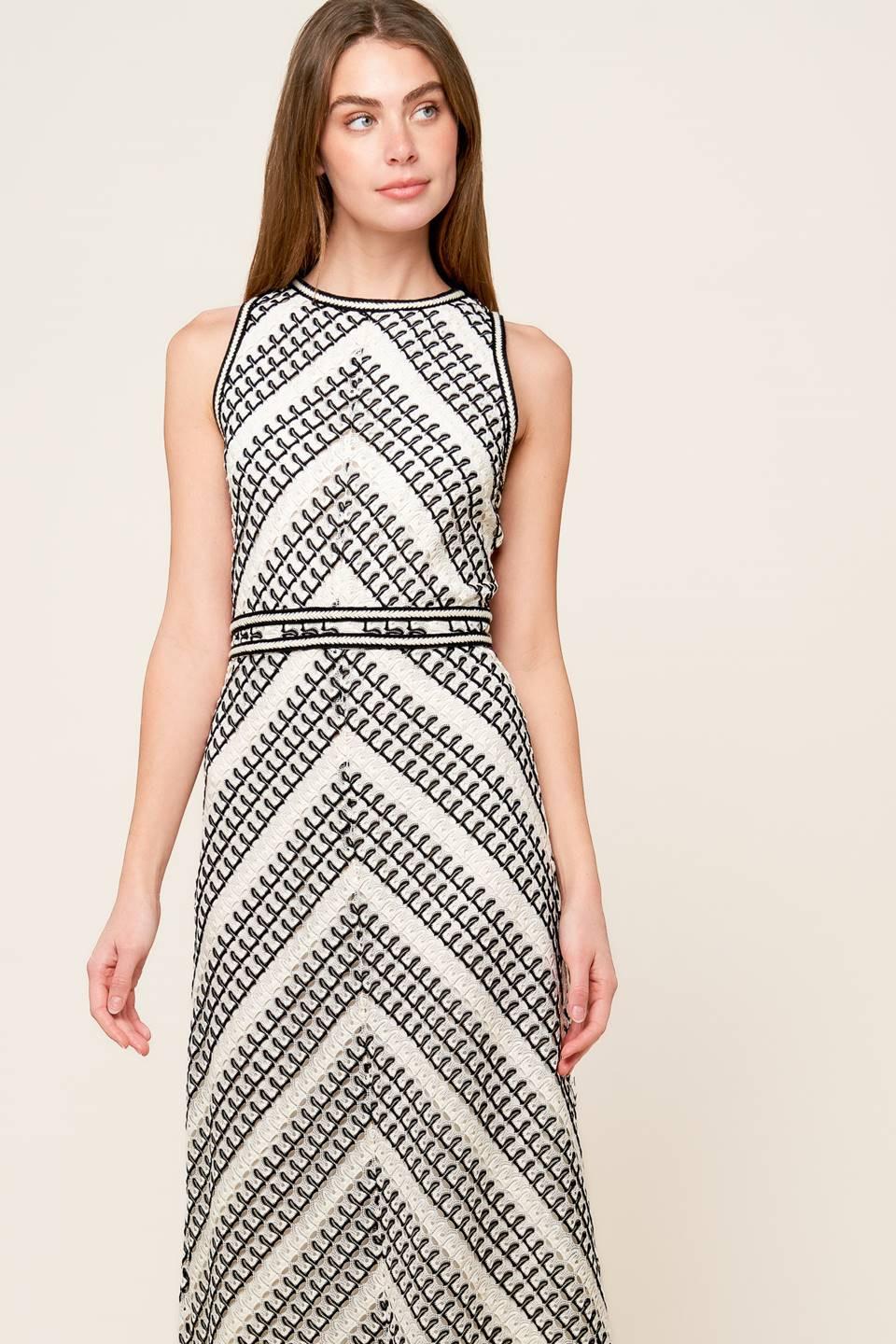 TERRIFIC TIMING CROCHET MIDI DRESS Flying Tomato