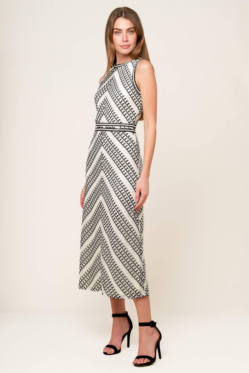TERRIFIC TIMING CROCHET MIDI DRESS Flying Tomato