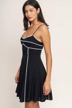 ALL EYES ON YOU WOVEN MINI DRESS Flying Tomato