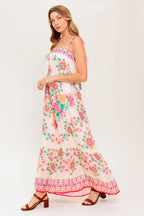 SUMMER GLOW IVORY WOVEN MAXI DRESS Flying Tomato
