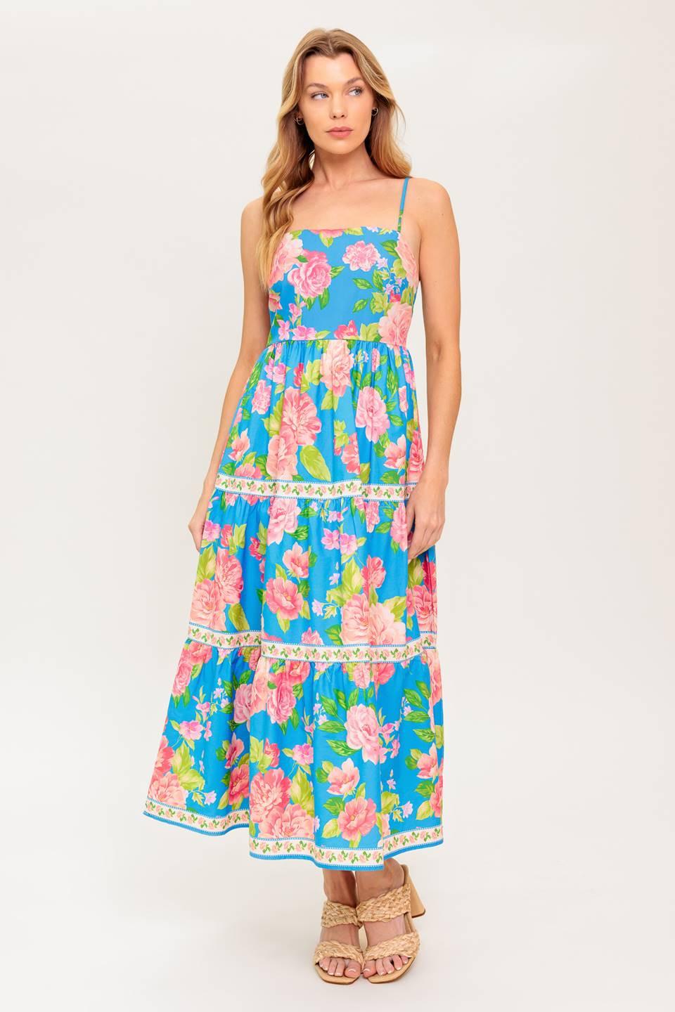 DAYLIGHT MUSE WOVEN MIDI DRESS Flying Tomato