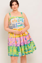 OUT OF OFFICE GREEN WOVEN MINI DRESS Flying Tomato