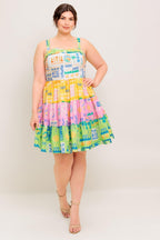 OUT OF OFFICE GREEN WOVEN MINI DRESS Flying Tomato