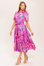 CELESTIAL SKIES WOVEN MIDI DRESS Flying Tomato