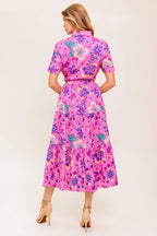 CELESTIAL SKIES WOVEN MIDI DRESS Flying Tomato