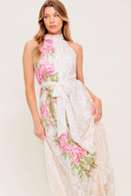 BOTANICAL DREAM WOVEN LACE MAXI DRESS Flying Tomato