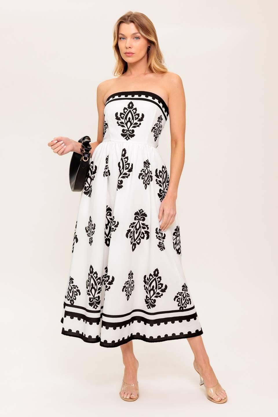 MYSTIC TWILIGHT WOVEN MDI DRESS Flying Tomato