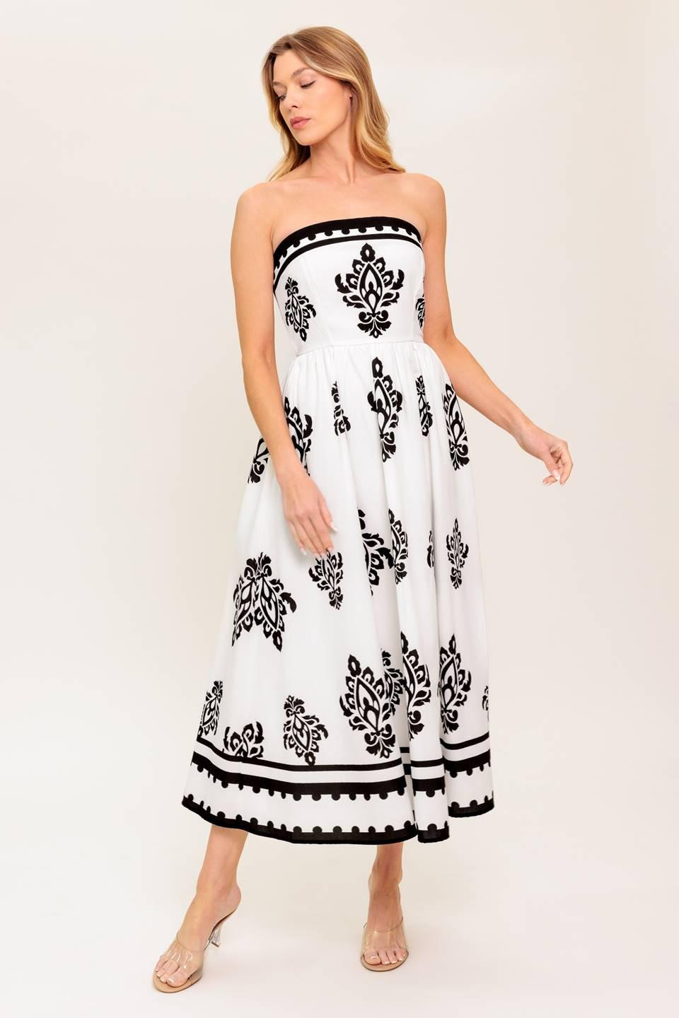 MYSTIC TWILIGHT WOVEN MDI DRESS Flying Tomato